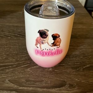 12 oz custom insulated wine tumbler